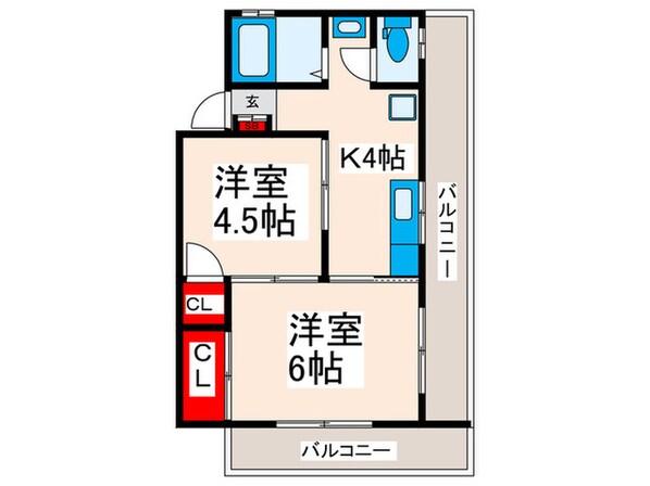 コーポ塚田の物件間取画像